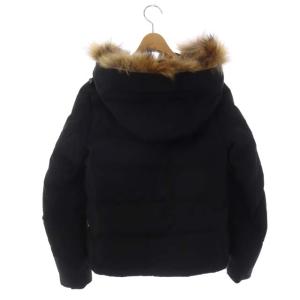 DANTON JD-8931 18AW ショートダウンジャケット ラクーンファー 34 黒