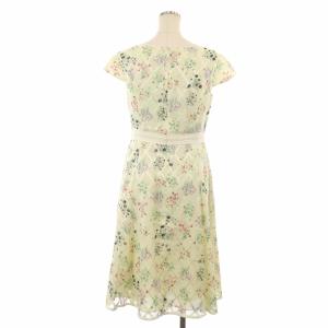 TOCCA ワンピース 半袖 花柄 フラワー 膝丈 4 イエロー