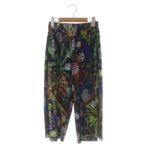 PP61-JF631 16SS 総柄フラワープリーツパンツ 1