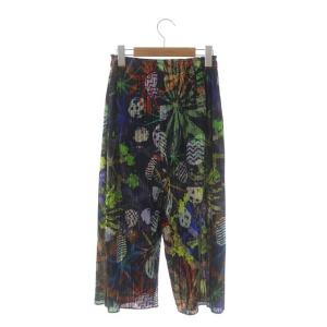 PLEATS PLEASE ISSEY MIYAKE PP61-JF631 16SS 総柄フラワープリーツパンツ 1