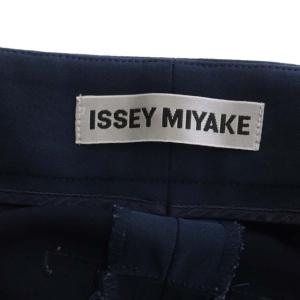 ISSEY MIYAKE 14AW 2タック ワイドパンツ 1 ネイビー