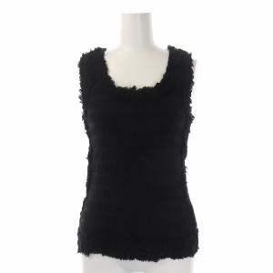 16SSノースリーブトップス カットソー 黒 ブラック