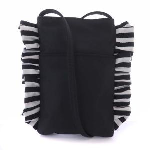 BORDERS at BALCONY CITY POLLY PHON POCHETTE ショルダーバッグ ポシェット ボーダー 黒 白 ブラック ホワイト