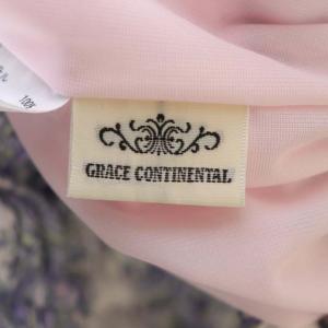 GRACE CONTINENTAL 22SS サラサプリントギャザー スカート ロング フレア 36 マルチカラー