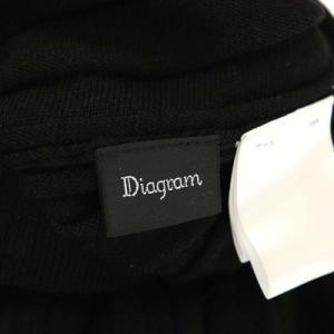 Diagram GRACE CONTINENTAL 20AW マーメイドニットスカート ロング フレア プリーツ ウール 36 黒 ブラック