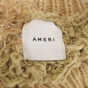 Ameri VINTAGE STRATUM TURTLE KNIT セーター ジャガード プルオーバー 長袖 ライトブラウン