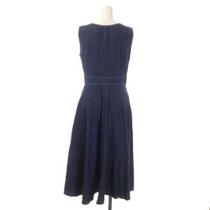 Diagram GRACE CONTINENTAL デニムカシュクールワンピース ロング ミモレ丈 36 青 ブルー