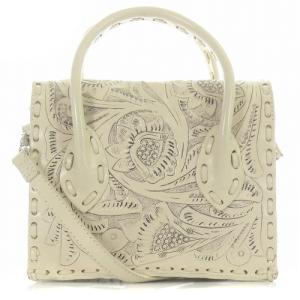 CARVING TRIBES ミニマエストラ ショルダーバッグ ハンドバッグ 2way レザー アイボリー