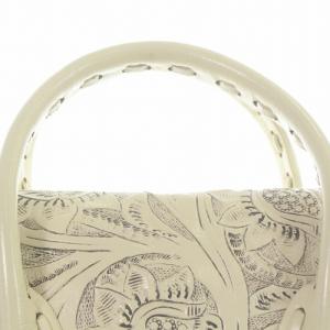 CARVING TRIBES ミニマエストラ ショルダーバッグ ハンドバッグ 2way レザー アイボリー