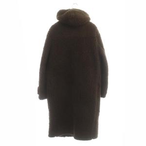 GLOVERALL ダッフルコート ボア ロング フード付き 40 ブラウン
