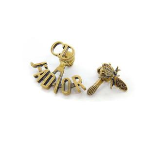 JADIOR BEE ピアス ビーモチーフ ロゴ ゴールド色