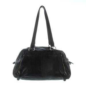 PRADA ボストンバッグ レザー ブラック