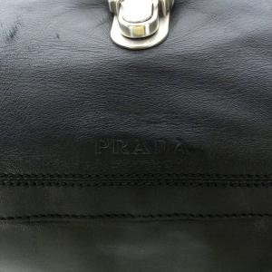PRADA ボストンバッグ レザー ブラック
