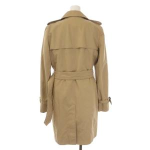 Aquascutum 裏チェックライナー付トレンチコート アウター ロング ダブル ベルト付き ITA40 ベージュ