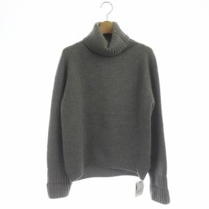5Gソフトロービングタートルネックニット セーター 長袖 タートルネック プルオーバー ウール F モカ
