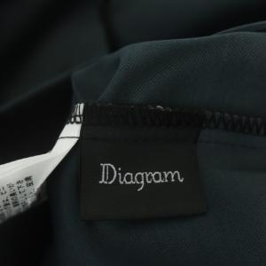 Diagram GRACE CONTINENTAL 22AW タックレギンスパンツ テーパード レザー 34 ブラック