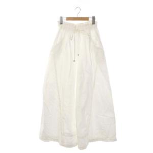 22SS ワイドイージーパンツ フレア 36 白 ホワイト