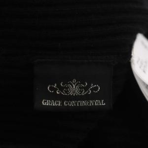 GRACE CONTINENTAL 22AW リブニットカーディガン Vネック 長袖 前開き ブラック