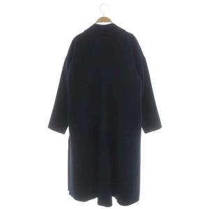 ENFOLD ダブルクロス スリットオーバー コート チェスター ロング 総裏地 36 紺 ネイビー