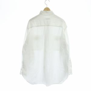 Plage Dobby 長袖シャツ コットン 白 ホワイト