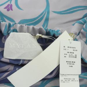 MYLAN Tシャツ カットソー ジャガードオフショルブラウス 七分袖 F ライトパープル マルチカラー