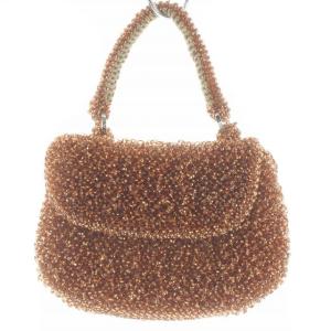 ワイヤー ハンドバッグ トートバッグ 茶色 ブラウン