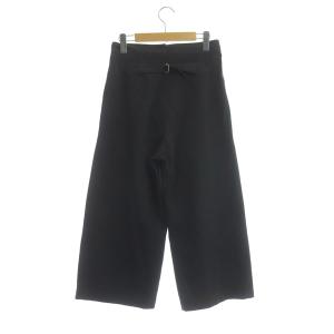 MHL. ウールコットンワイドパンツ ハイウエスト ボタンフライ 1 チャコールグレー