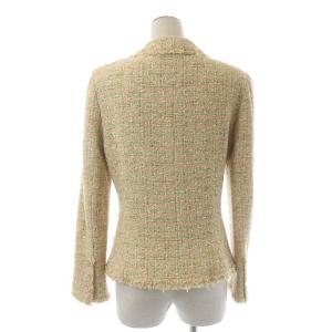 CHANEL スーツ ツイードジャケット 3B 総裏地 ココマークボタン スカート ひざ丈 セットアップ