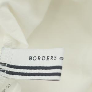 BORDERS at BALCONY 21SS エンブロイダリーレースペプラムコットントップス カットソー半袖 36 白 ホワイト BD2111-3P-21