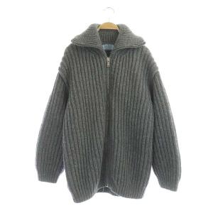 シェットランドウール カーディガン 38 グレー