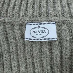 PRADA シェットランドウール カーディガン 38 グレー
