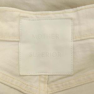 MOTHER アパルトモン取り扱い ホワイトデニム ジーンズ フレア ブーツカット ダメージ加工 25 白 ホワイト