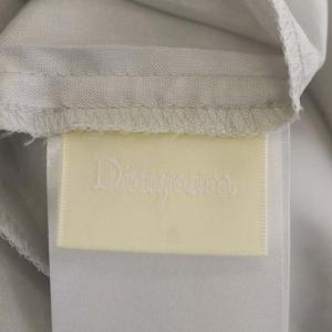 Diagram GRACE CONTINENTAL 22SS チェックワンピース スクエアネック 長袖 ロング フレア 38 ラベンダー グレー 黄 茶 白