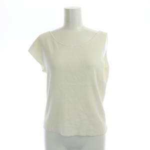 Diagram GRACE CONTINENTAL 2点セット メッシュレイヤードニット カットソー ノースリーブ クルーネック ノースリーブニット 36 白 ホワイト