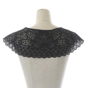 Diagram GRACE CONTINENTAL 21AW バラン刺繍カラー つけ襟 レース F ブラック