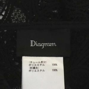 Diagram GRACE CONTINENTAL 21AW バラン刺繍カラー つけ襟 レース F ブラック