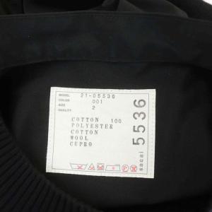 sacai 21SS ニット ドッキングワンピース 五分袖 ロング タイト 2 黒