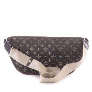 russet ウエストバッグ ボディバッグ モノグラム ナイロン 茶 ブラウン