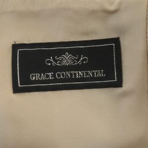 GRACE CONTINENTAL 総レース ノースリーブ ワンピース 膝丈 38 ブラック ベージュ