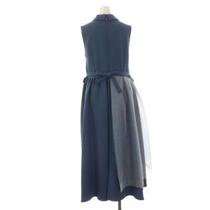 Ameri VINTAGE TULLE DOCKING DRESS ワンピース ドッキング チュール  F ブルー