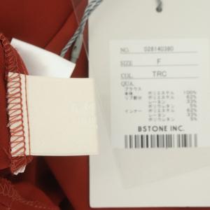 Ameri VINTAGE ブラウス トップス 半袖 パフスリーブ プルオーバー ポリエステル クルーネック F 赤 レッド