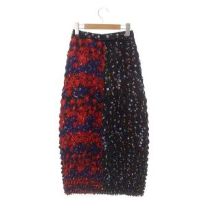 Ameri VINTAGE FLORET POPCORN SKIRT ロング タイト 総柄 花柄 マルチカラー