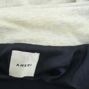 Ameri VINTAGE スウェットダブルライダース ジャケット ブルゾン 切替 杢グレー 紺 ネイビー