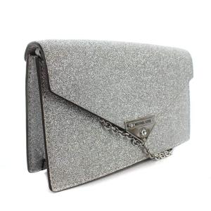 MICHAEL KORS Grace ショルダーバッグ レザー ラメ シルバー色 30H0SGHC6K SH