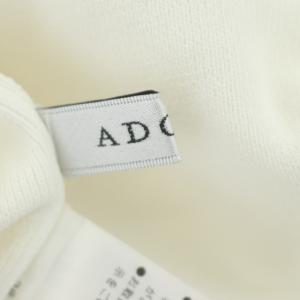 ADORE 21SS ファインイージーニット カットソー 長袖 クルーネック チュニック 38 白 ホワイト
