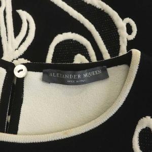 Alexander McQueen ニット 刺繍 ジャガード M ブラック