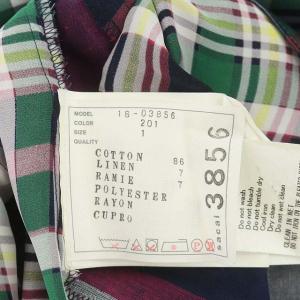 sacai 18SS ワンピース 半袖 チェック ロング プリーツ 1 マルチカラー