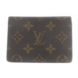 モノグラム ポルト ドゥ カルト ヴェルティカル パスケース カード入れ 定期入れ 茶色 ブラウン M60533