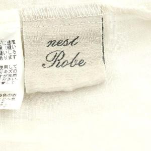 nest Robe リネンタックノースリーブ2Wayワンピース ロング 比翼ボタン F アイボリー