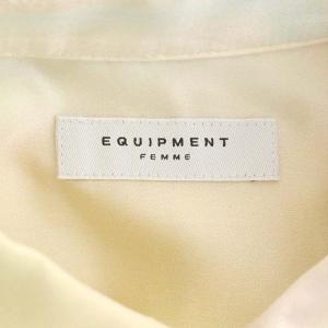 EQUIPMENT フェム FEMME SIGNATURE シルク シャツ 長袖 胸ポケット XS マルチカラー